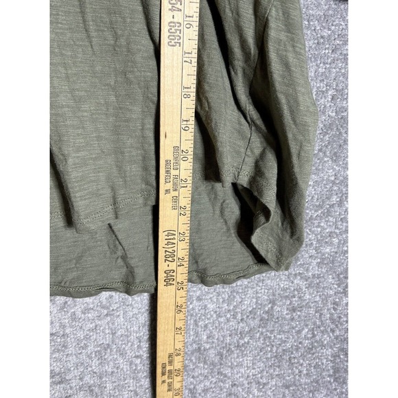 Knox Rose Puff Sleeve V-Neck Smocked Top Womens Size XXL Shirt‎ Olive Green - Picture 10 of 11